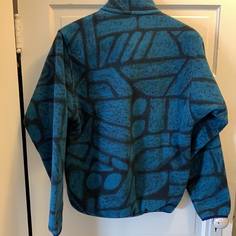 Y2K Patagonia Snap T pull over Synchilla Aztec - Picture 7 of 8